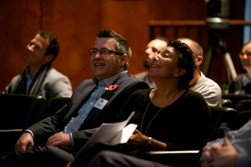 urvi with the audience at Inspiration, London